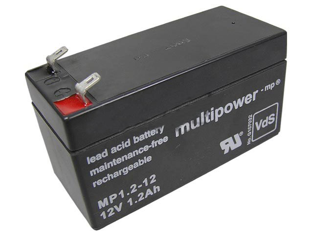 Akumulátor 12V / 1,2Ah olověný - MP1.2-12 Multipower