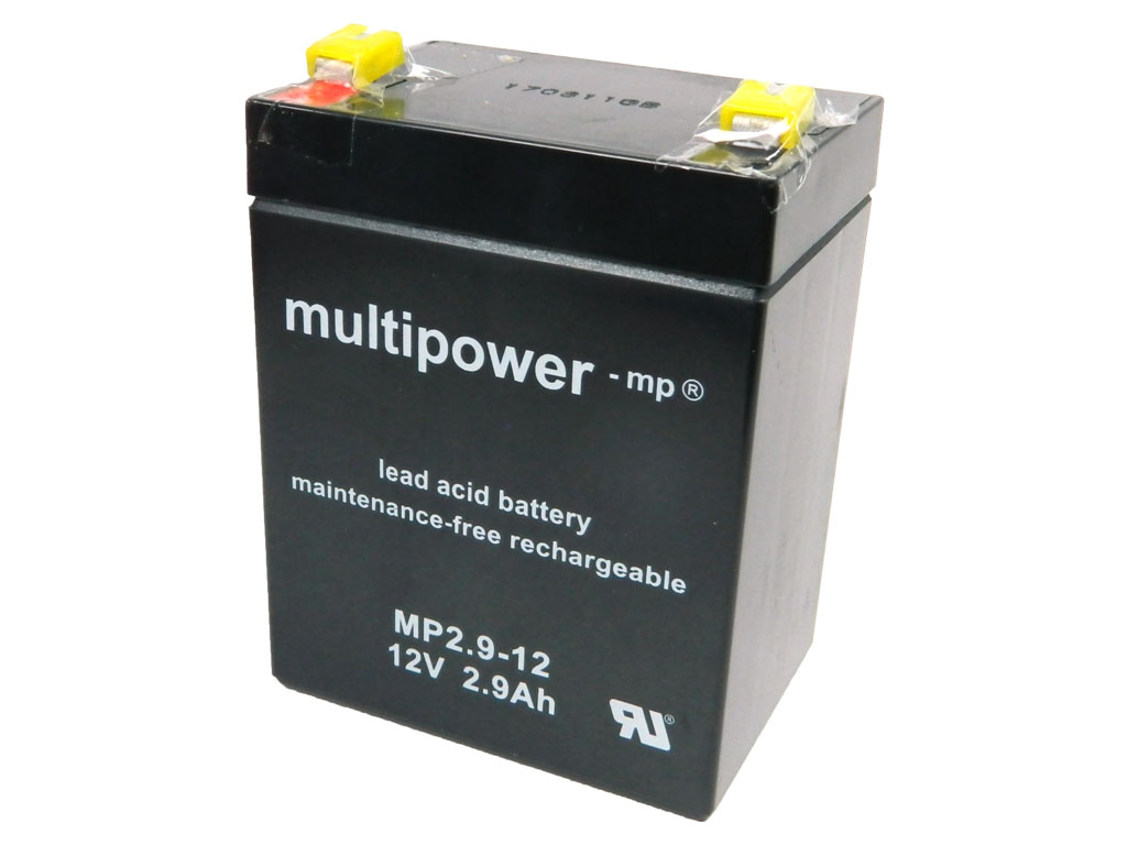 Akumulátor 12V / 2,9Ah olověný - MP2.9-12 Multipower