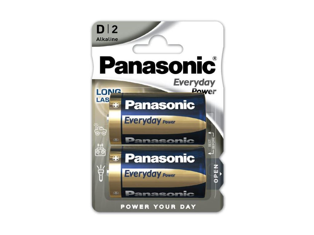 Baterie D LR20 Mono LR20EPS/2BP PANASONIC EveryDay Power Alkaline balení 2 ks