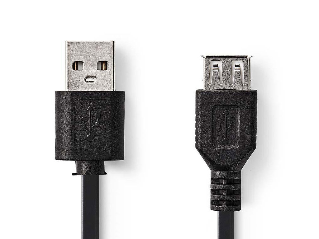 Kabel USB 2.0 A / A prodlužovací 2m CCGL60010BK20 Nedis