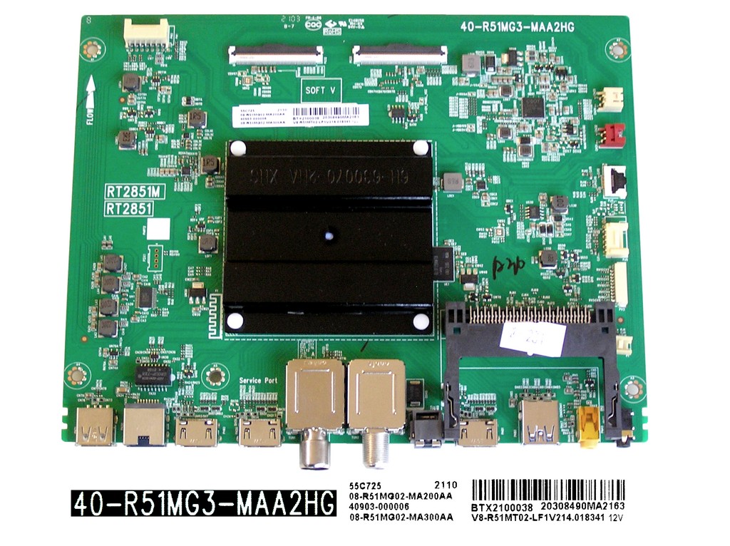 LCD LED modul základní deska TCL 08-R51MG02-MA200AA / Main board assy 40-R51MG3-MAA2HG