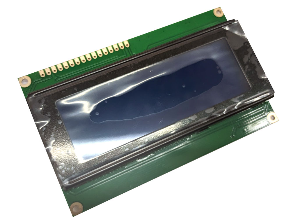 LCD displej 20x4, alfanumerický, STN negative, RC2004A-BIW-CSX