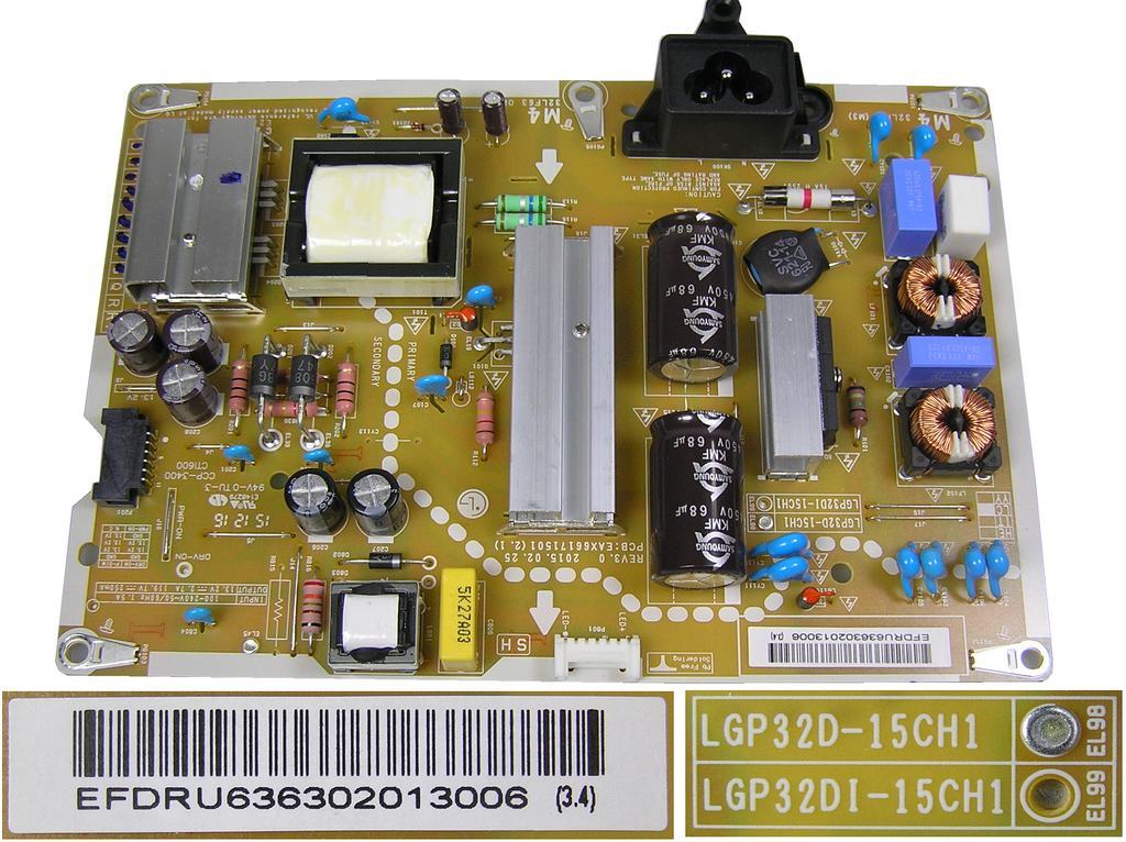 LCD modul zdroj EAY63630201 / SMPS unit LGP32D-15CH1 / EAY63630201 / EAX66171501