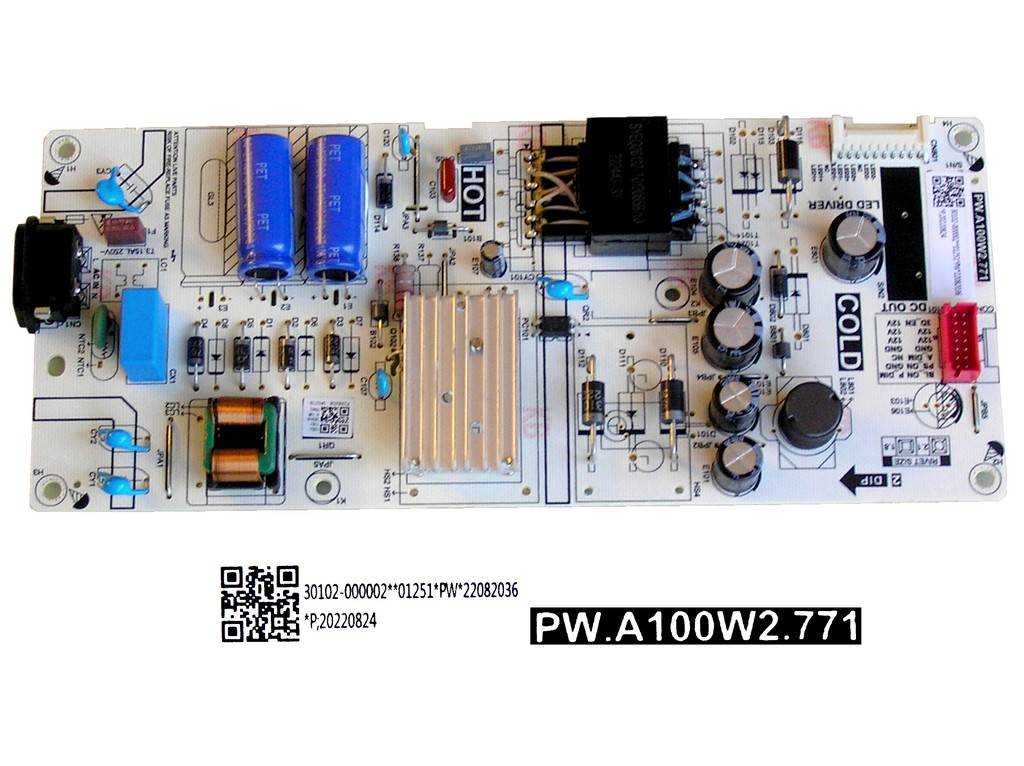 LCD modul zdroj TCL 30102-000002 / SMPS power supply board PW.A100W2.771