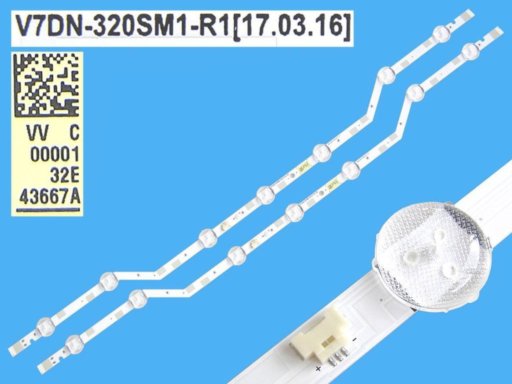 LED podsvit 620mm sada Samsung V7DN-320SM1-R1 celkem 2 kusy/ LED Backlight BN96-43667A
