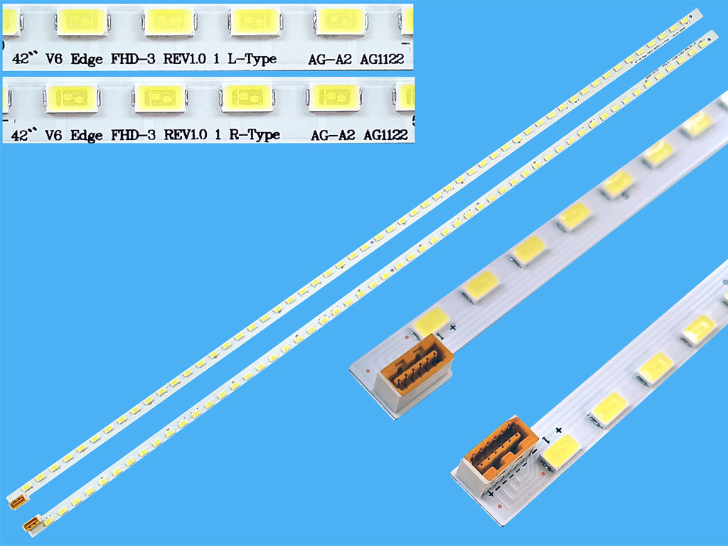 LED podsvit EDGE 540mm sada LG, SONY celkem 2 kusy / LED Backlight edge 540mm - 55 LED 3660L-0374A / 42 V6 EDGE FHD-3 L / 42 V6 EDGE FHD-3 R