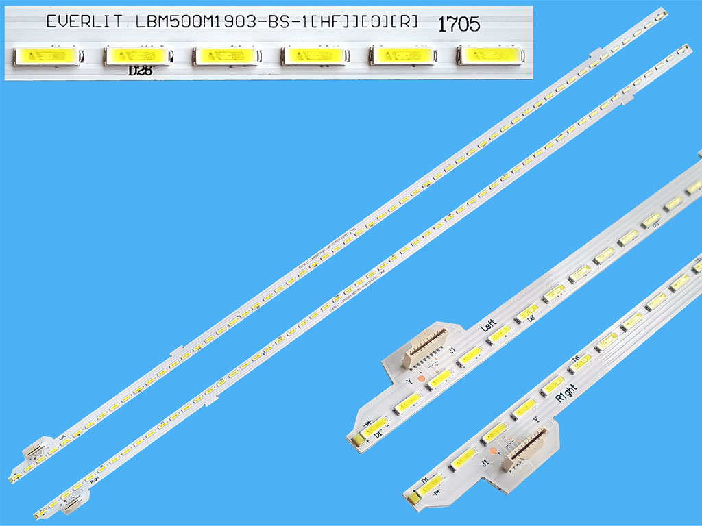 LED podsvit EDGE 542mm sada SONY celkem 2 kusy / LED Backlight edge 542mm - LM41-00109F / LBM500M1903-BS-1(HF) (L), LM41-00109E / LBM500M1903-BS-1(HF) (R)