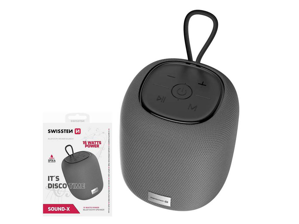 Reproduktor s bluetooth SWISSTEN SOUND-X, šedý