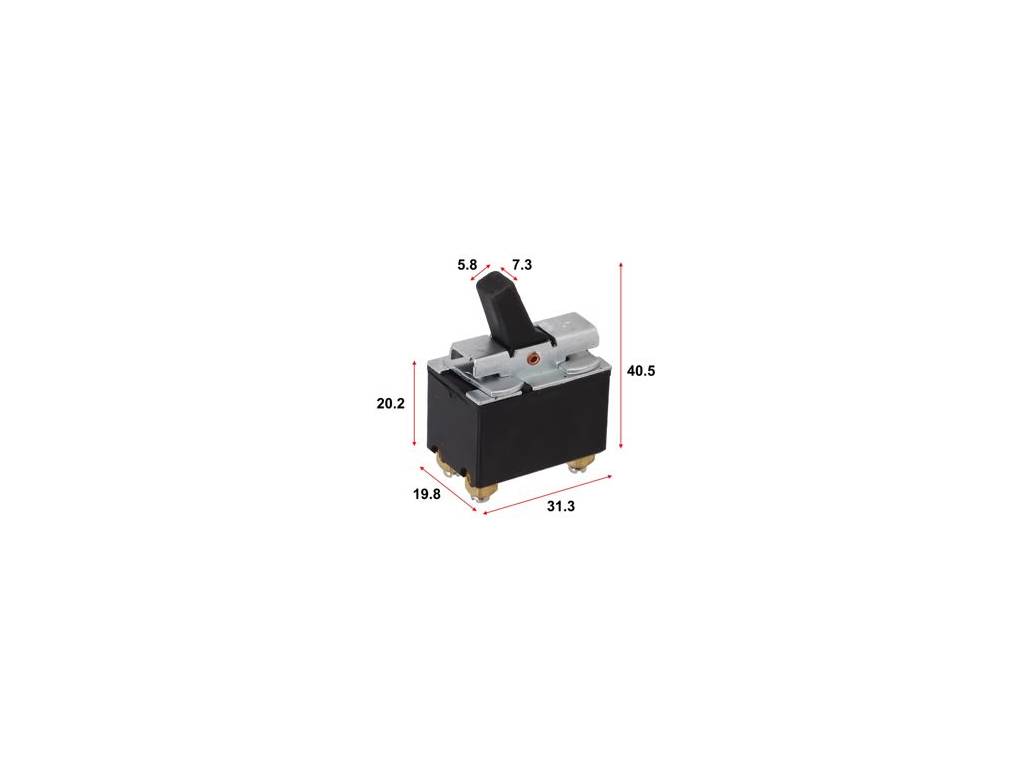 Vypínač elektrického nářadí FD2-5/2F 250V 5A