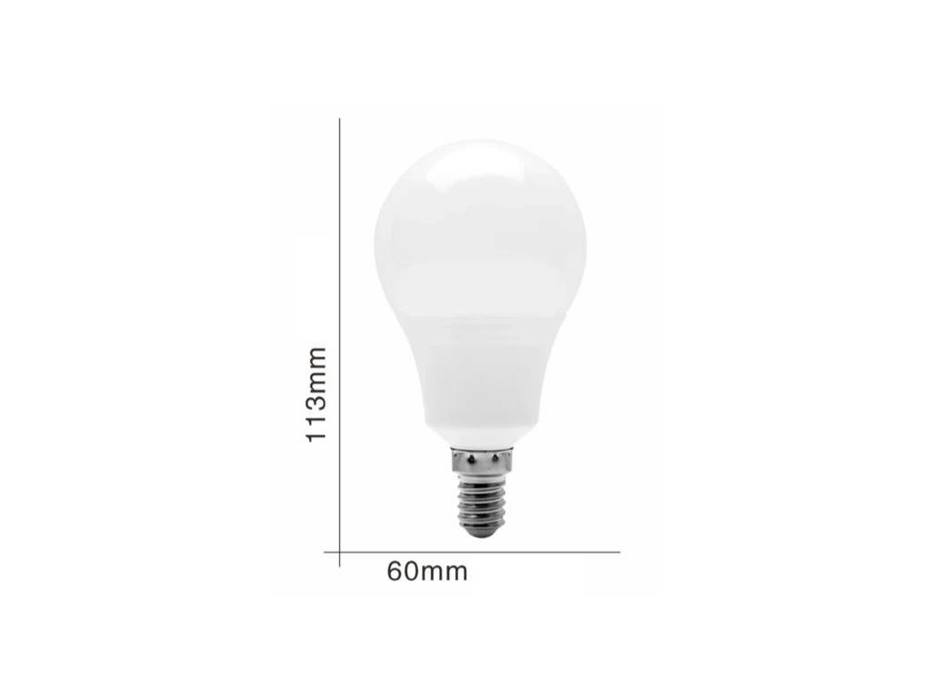 Žárovka LED E14 12W 6500K 1560lm globe - studená bílá